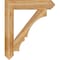 Ekena Millwork Balboa Arts & Crafts Rough Sawn Bracket, Western Red Cedar, 6"W x 34"D x 40"H BKT06X34X40BOA03RWR - alternate 2